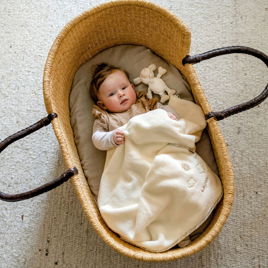 Fehn Kuscheldecke Baby Love Schaf in Beige, B/T: 100 x 75 cm - Bild 3