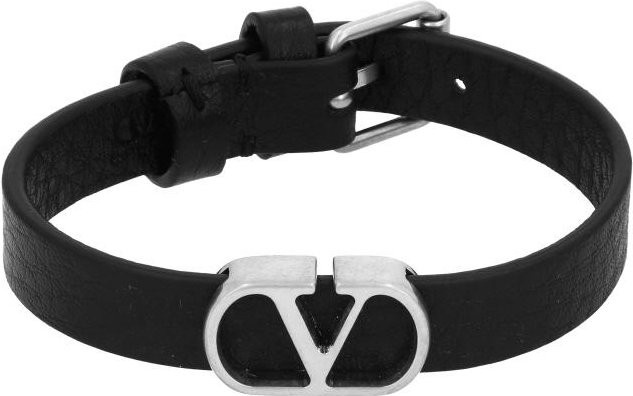Valentino Lederarmband, Schwarz, Herren - Bild 1