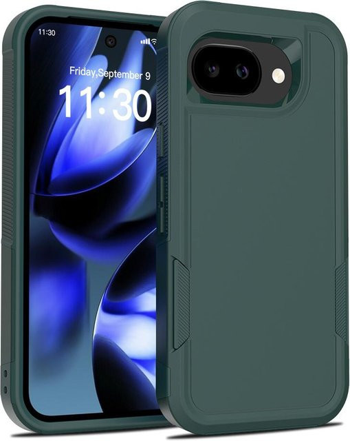 Robuste Panzerhülle in Grün für Google Pixel 10 9 Pro XL 9 8 7 Pro 7A 6A mit stoßfestem Militär-Schutz - Bild 1