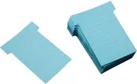 Ultradex T-Karte liniert in Blau, B: 6,0 cm, H: 8,5 cm - Bild 1
