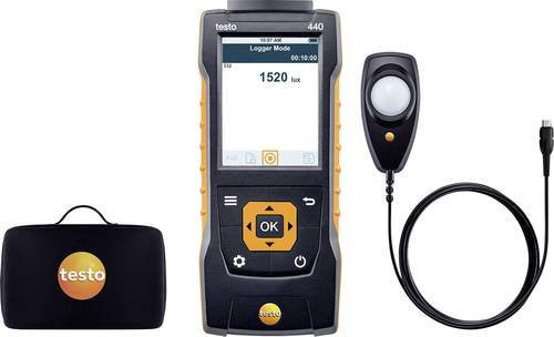Testo 0563 4402 440 Lux-Set Luxmeter Schwarz Messbereich 0 - 100000 lx - Bild 1