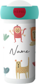 Mepal Verschlussbecher Animal Friends Multicolor mit persönlicher Namensbedruckung - Bild 1
