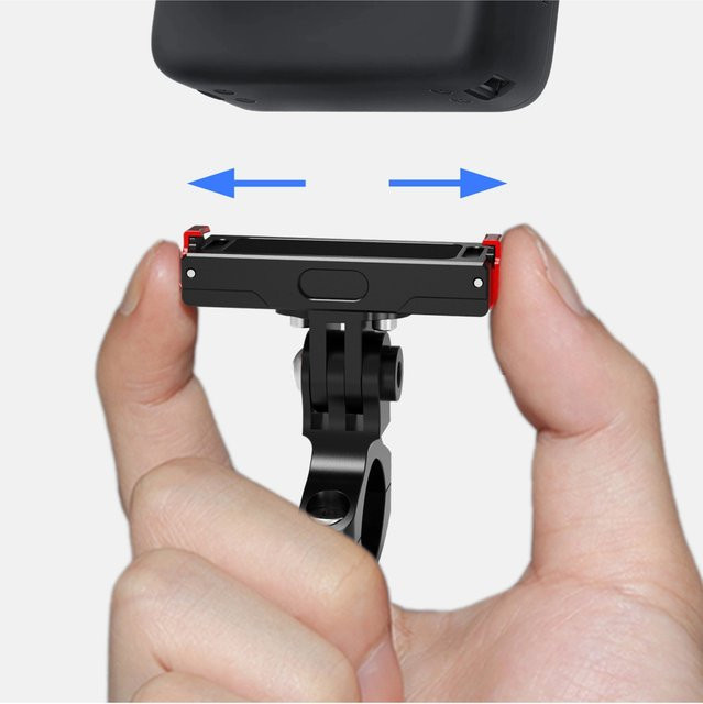 Magnetische Schnellverschlusshalterung mit Ladestation und Kaltschuh-Adapter für Insta360 Go 3S, verstellbare Lenker-Kamerahalterung - Bild 1