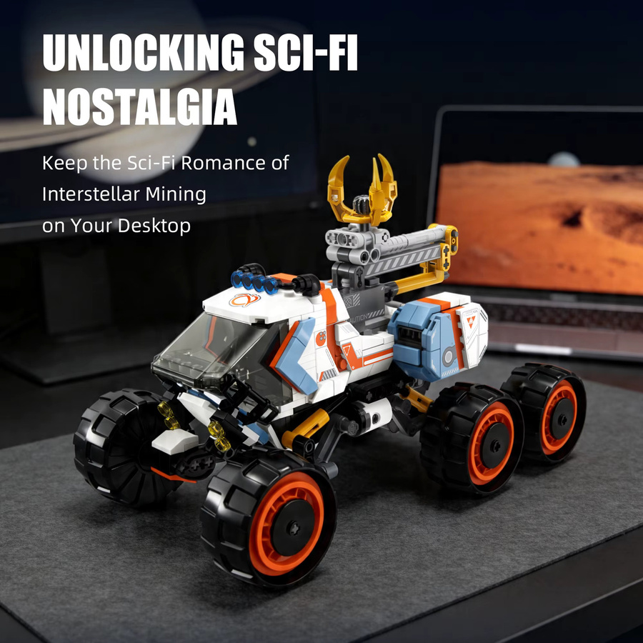 WLYX Planeten-Rover-Bausteinmodell, Weltraum, Kunststoff, Bunt / Mehrfarbig - Bild 3