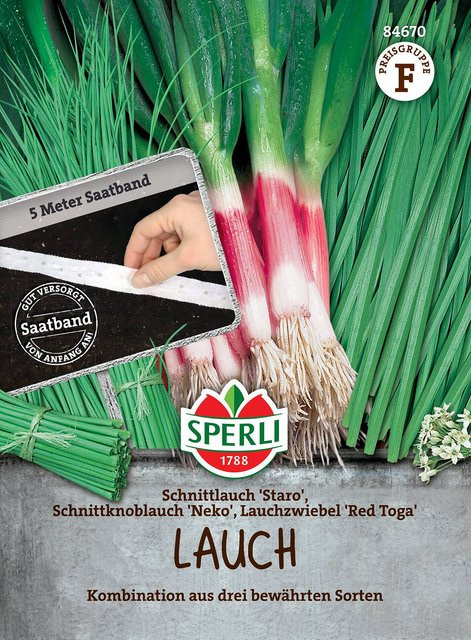 SPERLI Lauch-Samen Kombination als Saatband - Bild 1