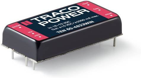 TracoPower TEN 60-2415WIN DC/DC-Wandler Print 24 V/DC auf 24 V/DC 2.5A 60W Schwarz - Bild 1