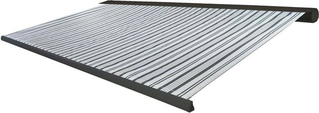MCW Ersatz-Bezug für Markise H122 Vollkassette aus Polyester in Grau-Weiß 4 x 3 m - Bild 2