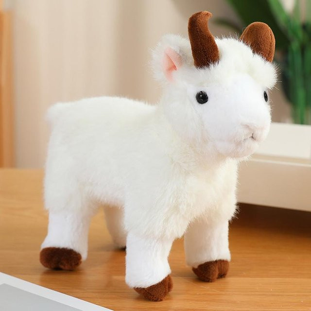 Yiran toy Lamm Schaf Ziege Plüschtier, 25cm, ab 14 Jahren - Bild 1