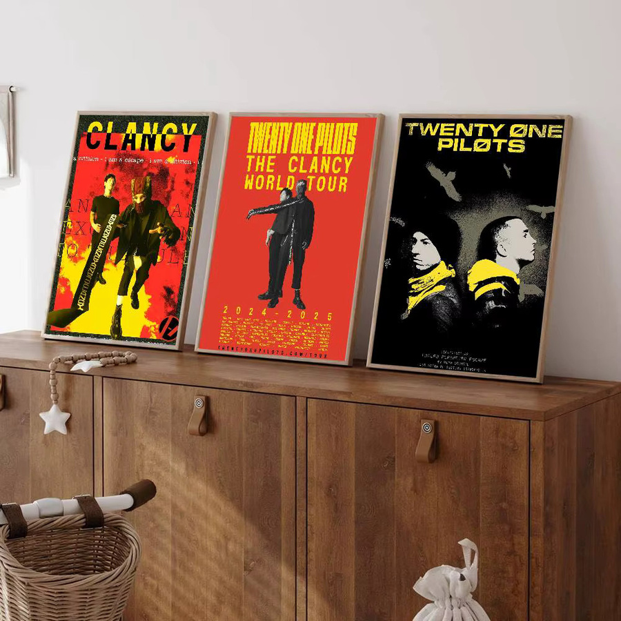 T-Twenty One Pilots Band Classic Anime Poster Wanddekoration aus wasserfestem Papier in Multicolour - Bild 2