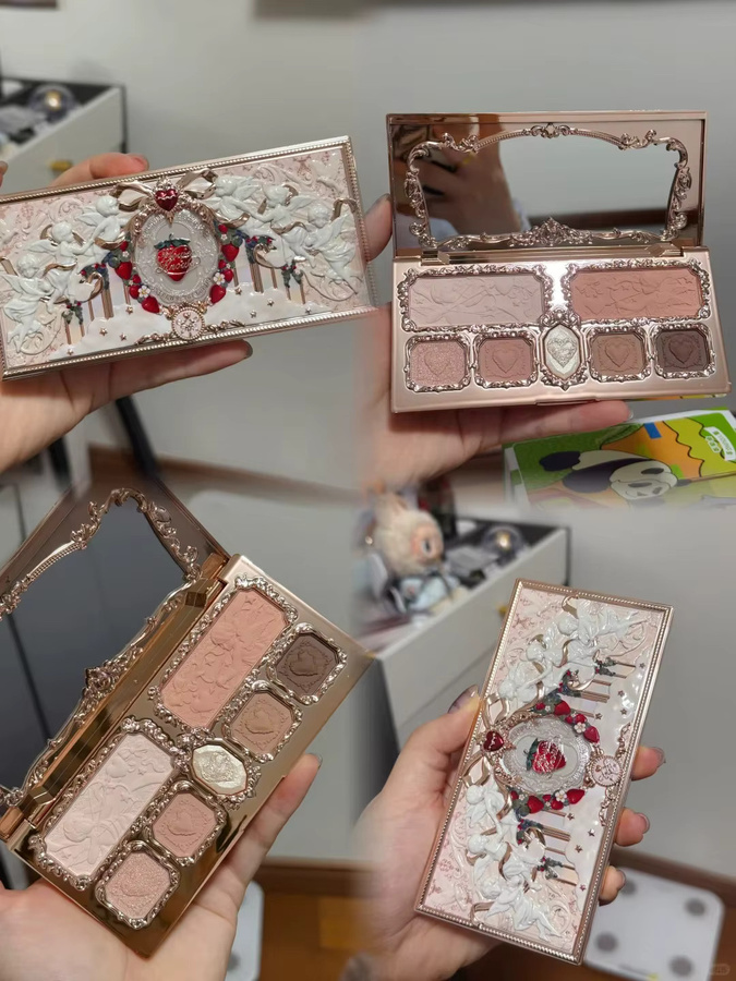 Flower Knows Original Strawberry Cupid Makeup Palette, Highlighter, 7 Farben - Bild 1