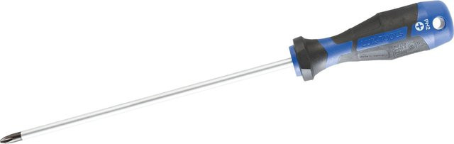 LUX-TOOLS Schraubendreher PH2 mit 2-Komponentengriff in Blau, Länge: 300 mm - Bild 1