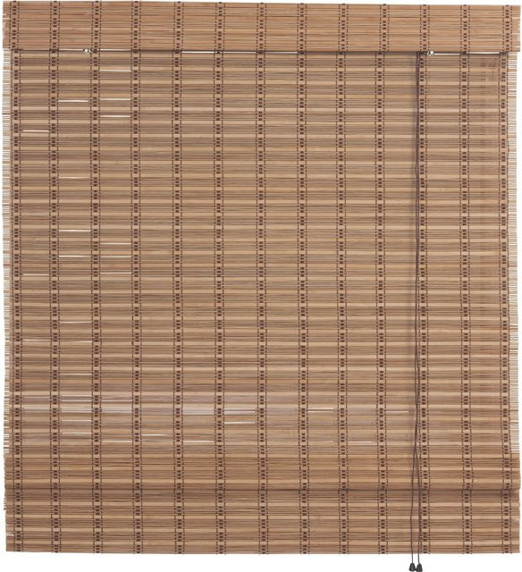 OBI Bambus-Raffrollo Mataro in Eiche, blickdicht, Breite: 80 cm, Höhe: 160 cm - Bild 1