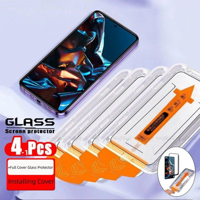 Xiaomi Poco X5 Pro 5G Displayschutz aus gehärtetem Glas, transparent, 1–4 Stück - Bild 1