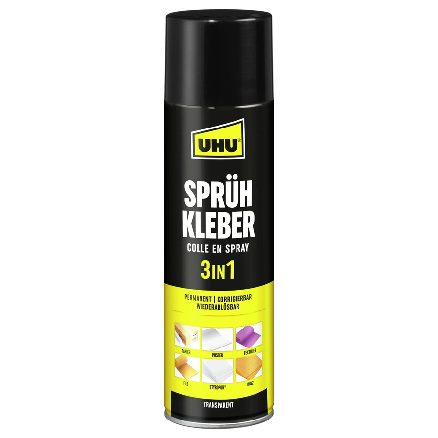 UHU Sprühkleber 3in1 transparent 500 ml - Bild 2