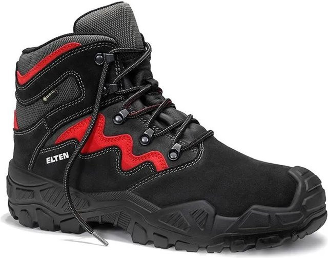 Elten Sicherheitsschnürstiefel MICK GTX in Black Red, S3S WR Mid ESD, Größe 43 - Bild 1