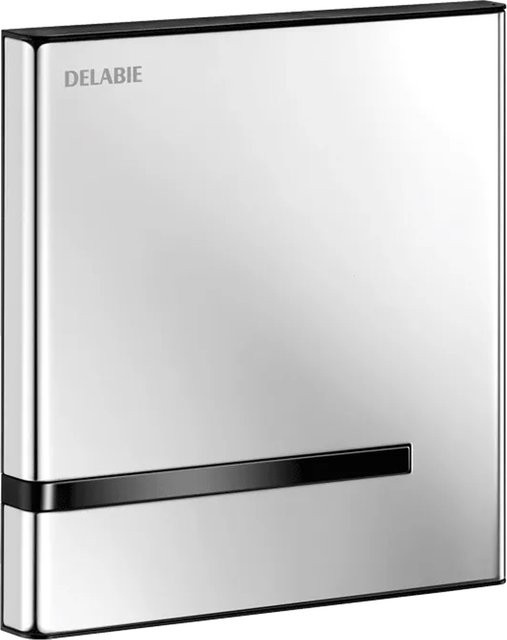 Delabie TEMPOMATIC 4 UP Urinal-Spüler aus Edelstahl poliert in Silber mit 6V Batterie Set - Bild 1