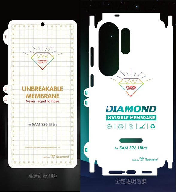 HD Matt Hydrogel-Displayschutz für Samsung Galaxy S26 Ultra, S25 und S24, unzerbrechliche weiche Membran-Folie, transparent - Bild 1