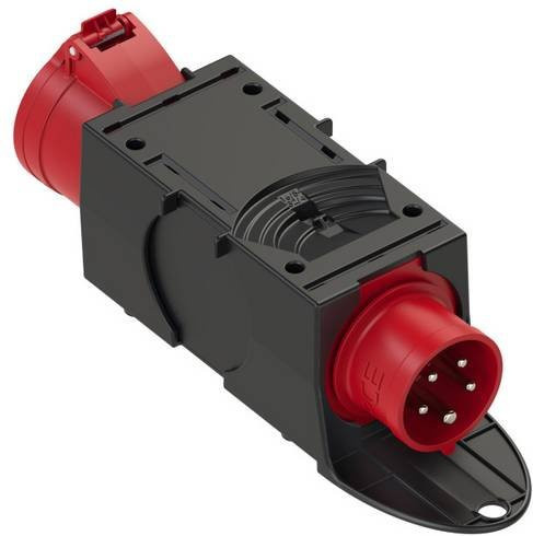 PCE CEE Adapter 9437420, 5-polig, 16 A / 32 A, 400 V, Rot, IP44 - Bild 1