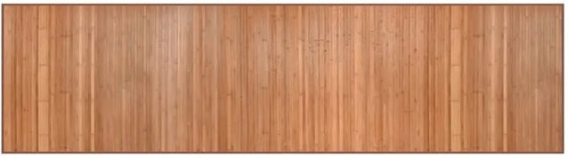 vidaXL Teppich Rechteckig aus Bambus und Polypropylen in Natur Beige/Braun B: 80 cm, L: 300 cm - Bild 1
