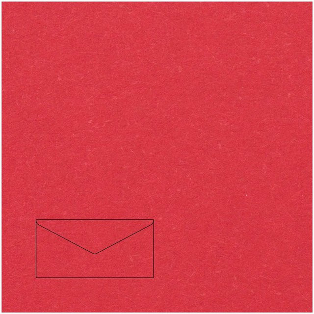Rico Design Paper Poetry Kuvert Essentials DL, 5 Stück, Rot - Bild 1