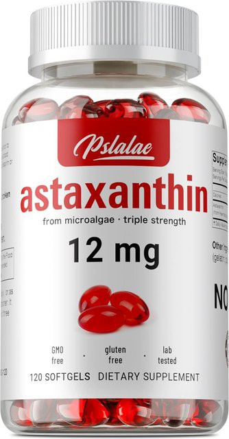 Pslalae Astaxanthin 12mg, 120 Kapseln, Unisex - Bild 1