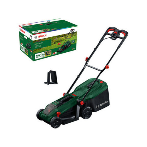 Bosch Akku-Rasenmäher ROTAK 18V-32 in Grün/Schwarz mit Mulcheinsatz und GrassCombs - Bild 3