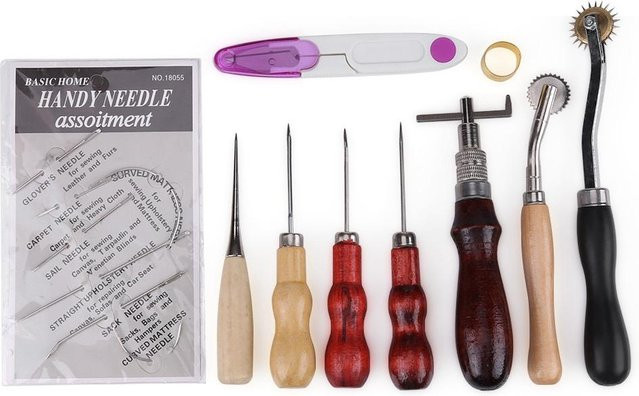 GoolRC 17-teiliges Lederwerkzeug-Set in Multicolour aus Metall und Wachs zum Selbermachen - Bild 1
