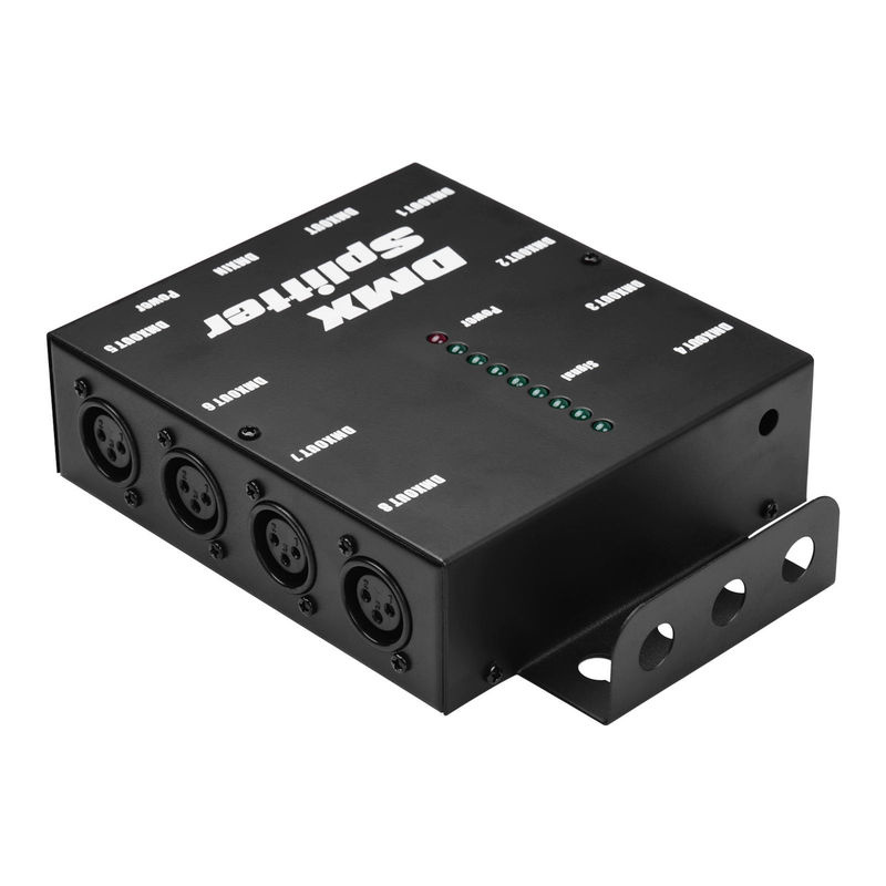 Andoer DMX512 Optischer Signalverstärker und Splitter mit 1 Eingang und 8 unabhängigen Ausgängen, EU-Stecker, Schwarz - Bild 7