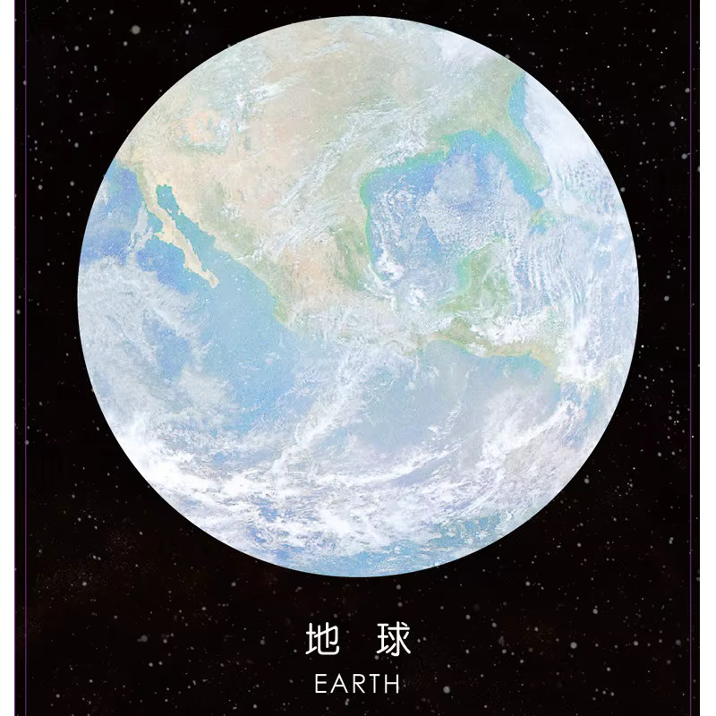 Kreisförmige Haftnotizen Planet-Serie in Mehrfarben, 180 Blatt Notizaufkleber zum Zerreißen - Bild 3