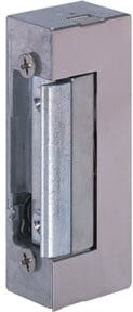 ASSA ABLOY E-Türöffner 17E mit Flachschließblech in Silber und Grau, 6-12V - Bild 1