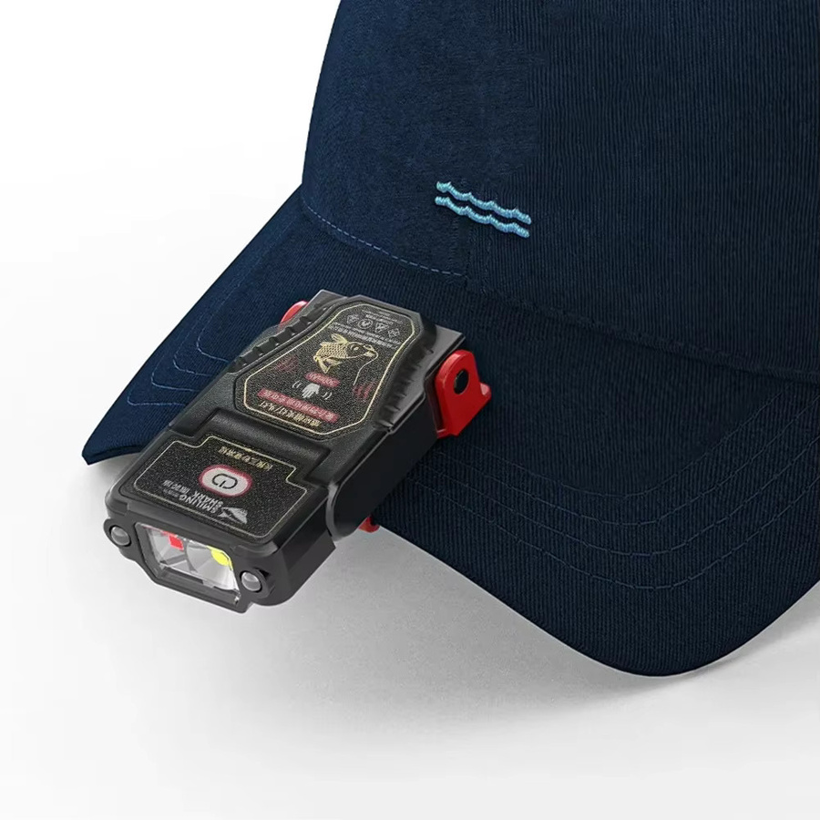 ESMARTER Mini LED Scheinwerfer mit Bewegungssensor, wiederaufladbare Clip-Taschenlampe für Hut und Kappe, wasserdicht, Schwarz - Bild 4