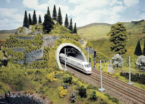 NOCH PROFI plus H0 Tunnel-Portal 2gleisig, Hartschaum-Fertigmodell, 1:87 - Bild 1