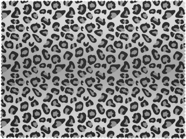JMG Household Supplies Tischdecke mit Leopardendruck in Schwarz und Grau, B/T: 160 x 100 cm - Bild 1