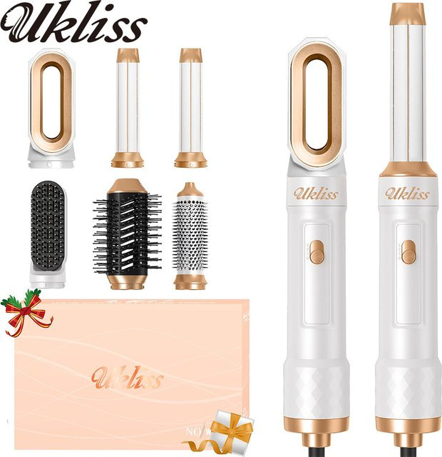 UKLISS Haartrockner und Styler 6 in 1, automatische Curling-Luftbürste mit Rundbürste - Bild 1