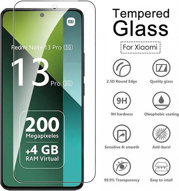 Gehärtetes Glas Schutzfolie für Xiaomi Redmi Note Serie in Weiß - Bild 1