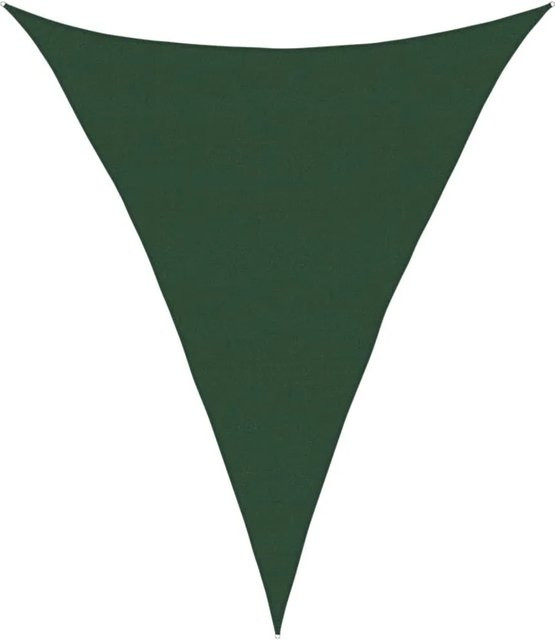 Furnicato Sonnensegel Dreieckig aus HDPE in Dunkelgrün, B x B x B: 5 x 6 x 6 m - Bild 1