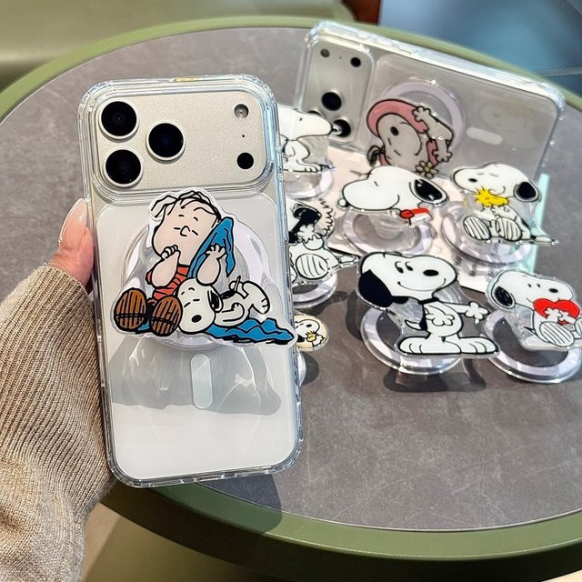 Bandai Snoopy Charlie Brown Magnetischer Griptok Telefonhalter für MagSafe iPhone und Samsung in Multicolour - Bild 1