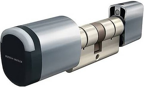 Busch-Jaeger Elektronischer Zylinder 2CKA008300A0669 mit Knob in Schwarz und Silber - Bild 1
