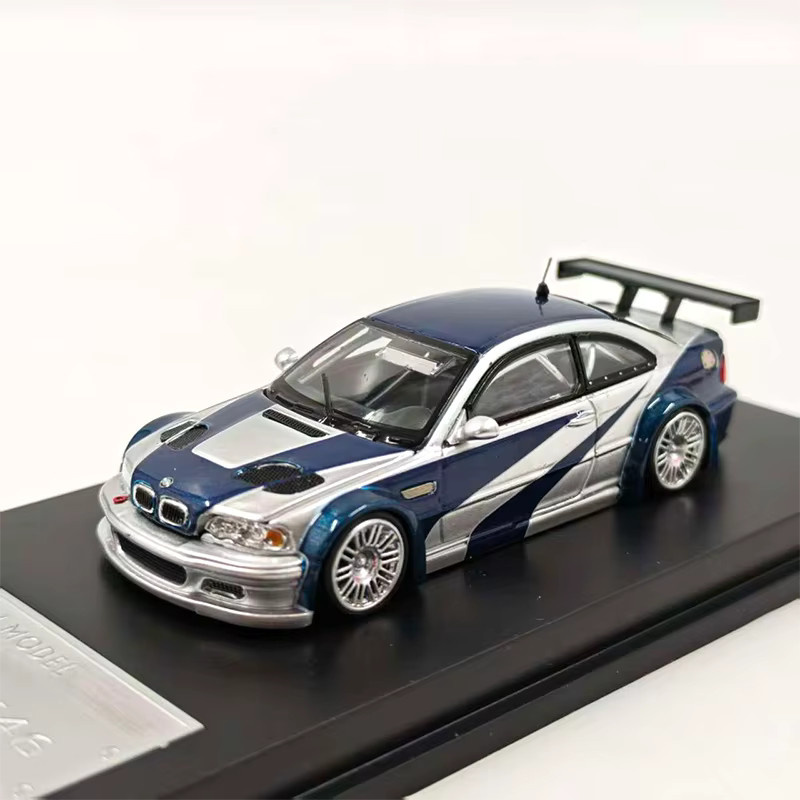 WELLY M3 E46 GTR Automodell, Maßstab 1:64, Blau, Metall - Bild 2