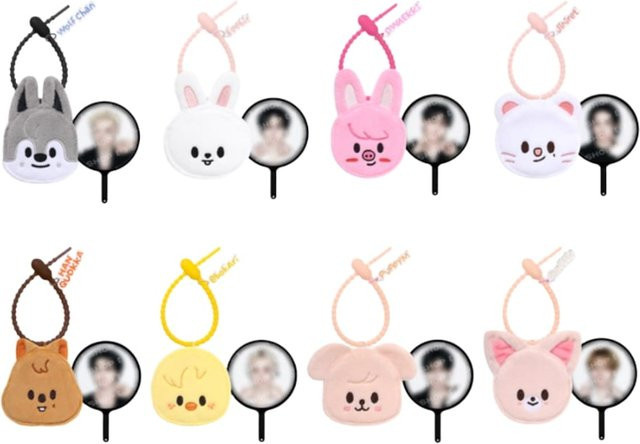 JYP-Unterhaltung Stray Kids Plush Mini Picket Keyring, Wolf - Bild 1