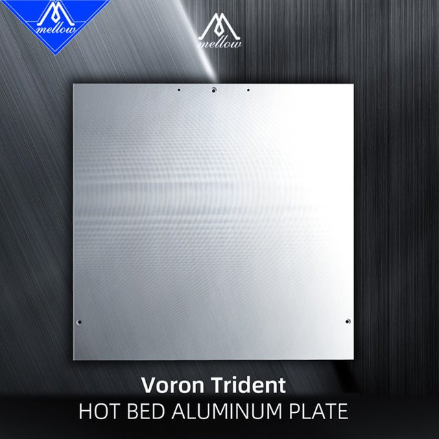 Mellow CNC Präzisions-Bauplatte aus Aluminiumguss für DIY Voron Trident 3D-Drucker, 8 mm heißes Bett, Farbe: Silber, Durchmesser: 300 mm oder 350 mm - Bild 1