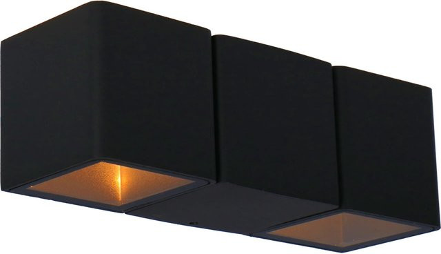 LED's,ight Außen-Wandleuchte Eckig in Anthrazit mit Up-Down Lichteffekt, B/T/H: 6 x 6 x 18,5 cm - Bild 1