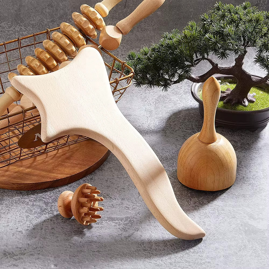 YQQGD Maderotherapie Massage Kit, Holz, Unisex - Bild 3