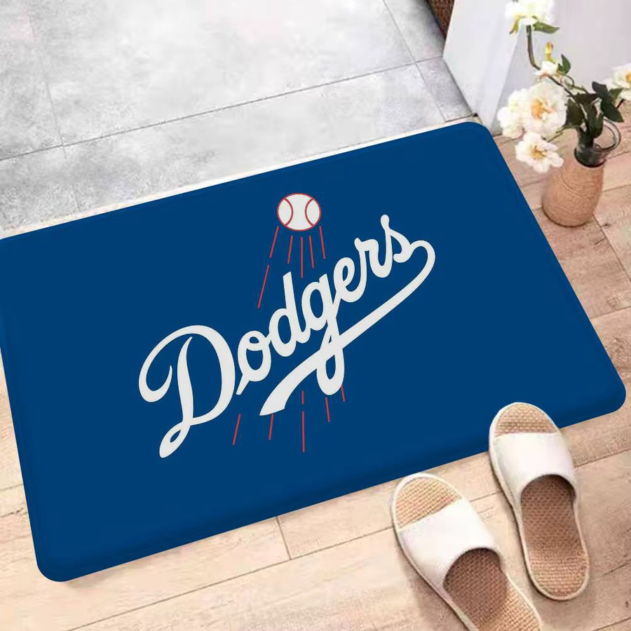 Potdemiel Los Angeles Dodgers Fußmatte, blau, rutschfest und waschbar, B/T: 60 x 40 cm - Bild 5