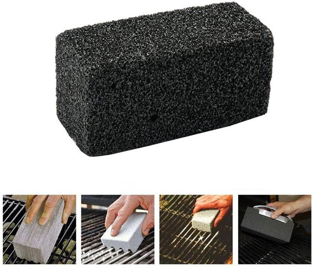 CosyHome Grillplatten Reinigungssteine aus Schaumglas in Schwarz - Bild 1