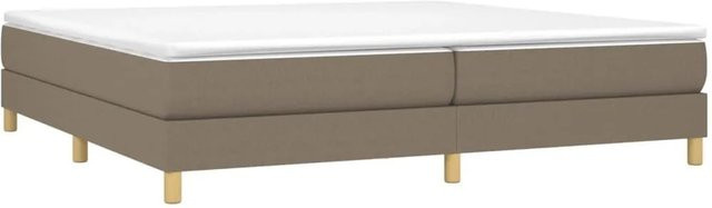 vidaXL Boxspringbett Hybrid mit Matratze, Beige, B/T/H: 200 x 200 x 25 cm - Bild 1