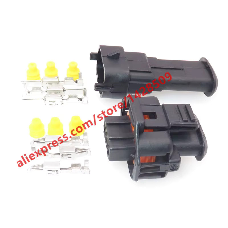 Bosch 3-Pin Auto Sensor Stecker Set für Diesel Einspritzpumpe mit 3,5mm Jack in Schwarz - Bild 2