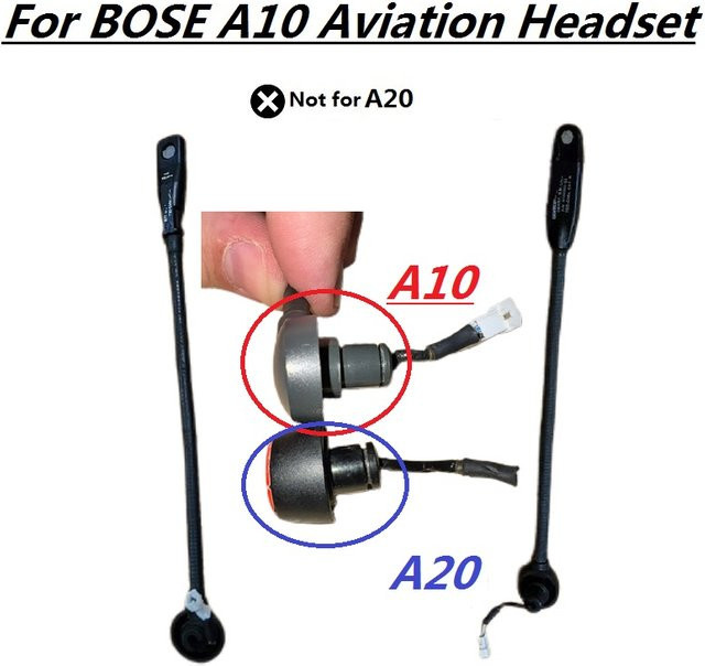 Bose A10 Aviation Headset Ersatzmikrofon in Schwarz - Bild 1