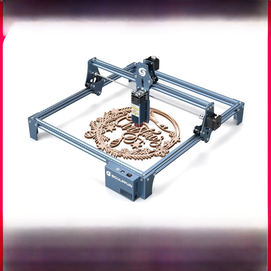 SCULPFUN S9 Lasergravierer CNC-Laserschneidmaschine mit hochpräziser Ultradünne Laserstrahlformungstechnologie, Farbe: Grau, Arbeitsbereich: 410 x 420 mm - Bild 1
