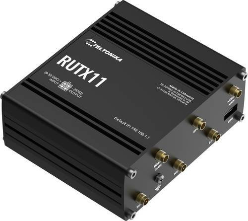 Teltonika RUTX11 WLAN Router mit LTE, Wi-Fi 5, Bluetooth und 4-Port-Switch in Grau - Bild 1